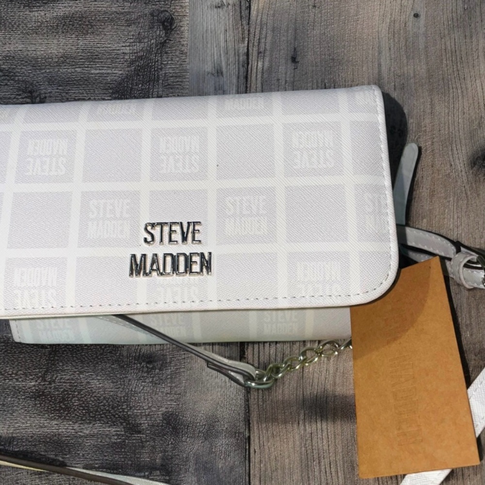 Steve Madden White Crossbody Bag